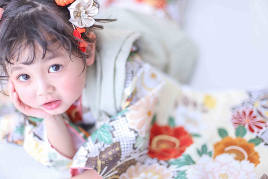 七五三(753)橿原市_フォトスタジオワタナベ(渡辺写真館)奈良橿原店_3歳女の子着物