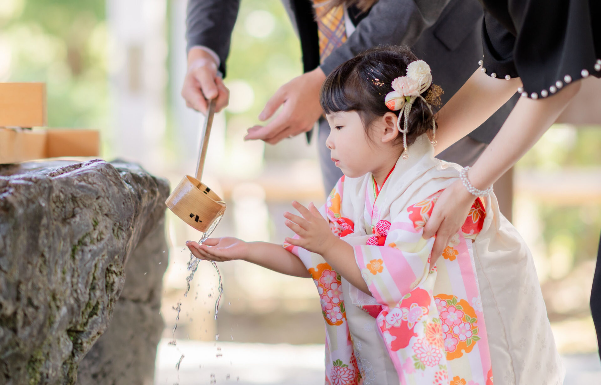 3歳女の子橿原神宮へのお参り_七五三着物レンタル_橿原市